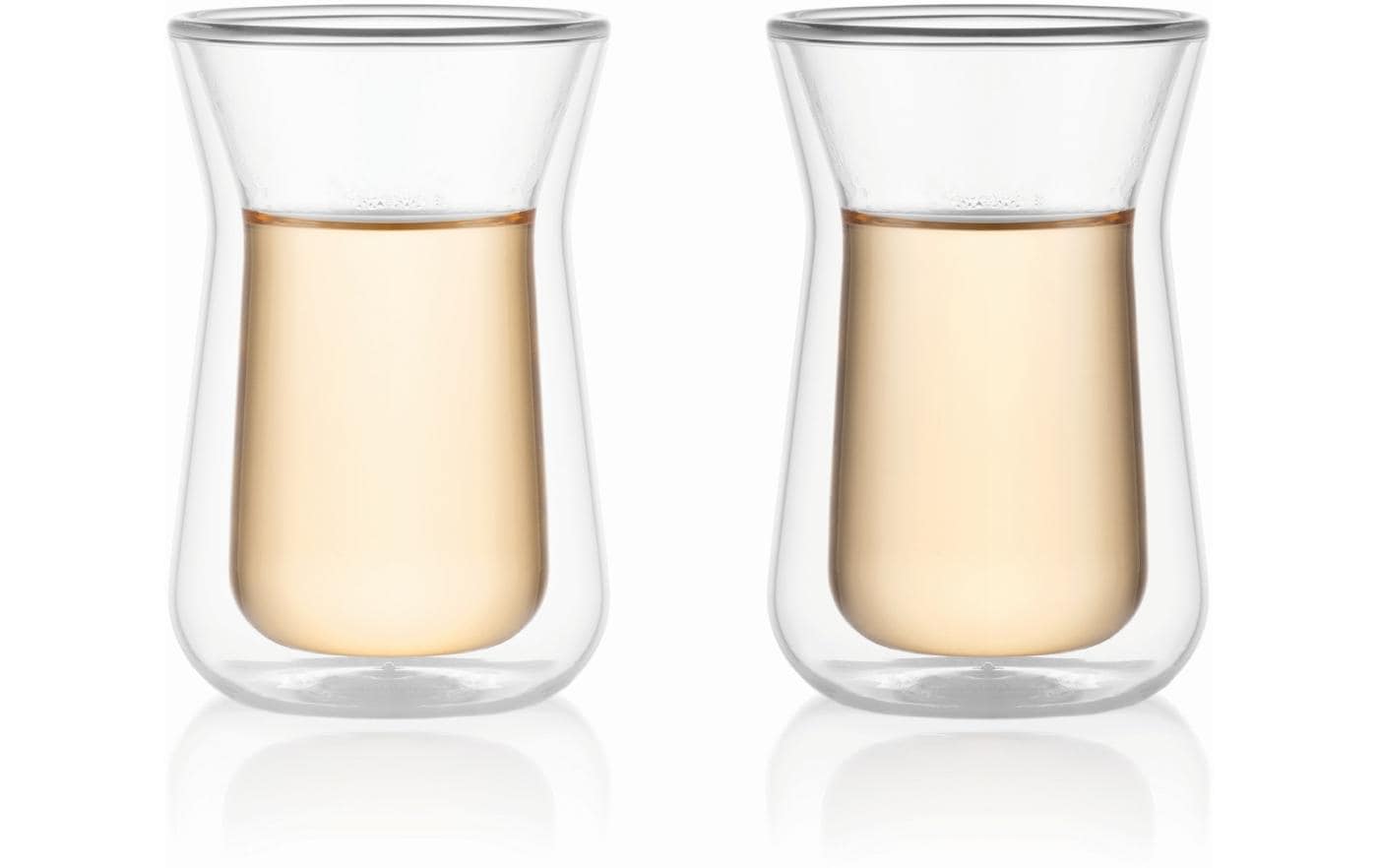 Bodum Melior Teetasse – 2er Set, 100 ml, Ø 5,9 cm, Borosilikatglas, doppelwandig