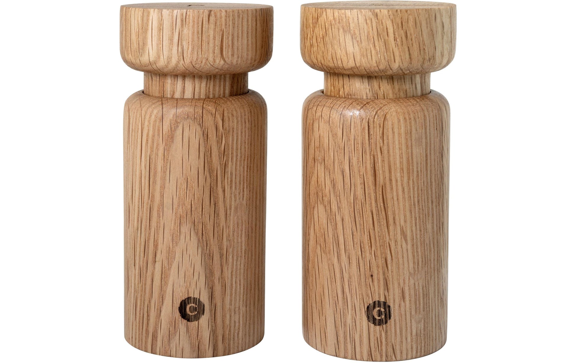 CrushGrind Helsinki – Salz-/Pfeffermühle 13 cm, Eiche, hellbraun, 2er-Set