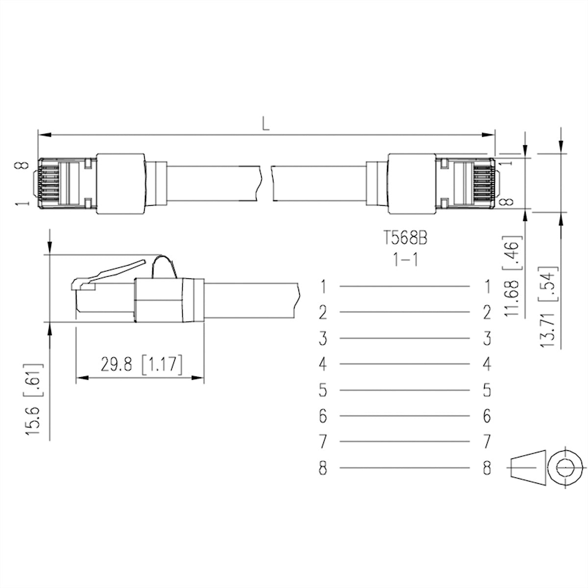 METZ CONNECT Flex500 Patchkabel – Cat5e S/UTP, 20 m, schwarz, LSZH, RJ‑45