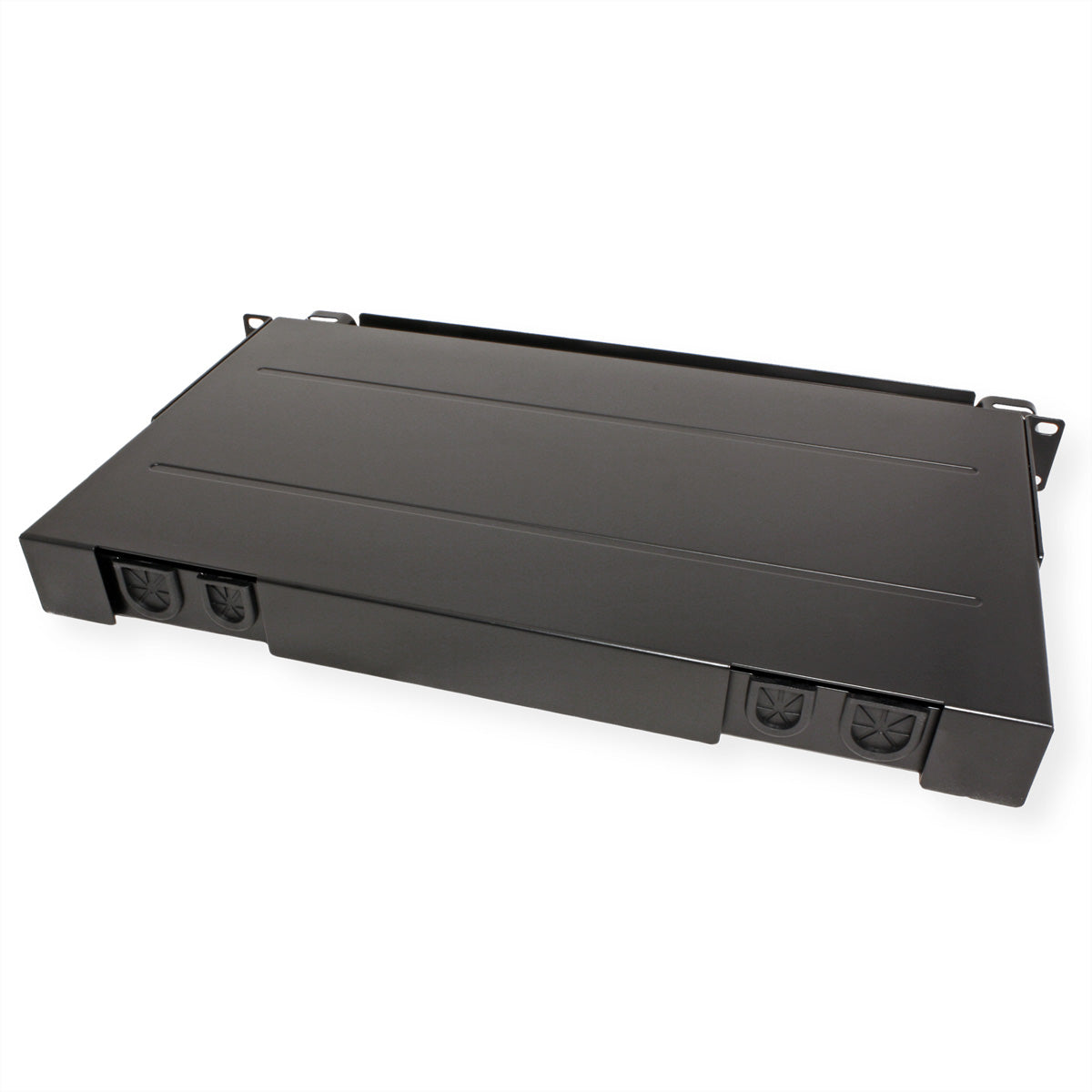 ROLINE Patchpanel LWL – 12× SC-Simplex oder LC-Duplex, 19", 1U, schwarz