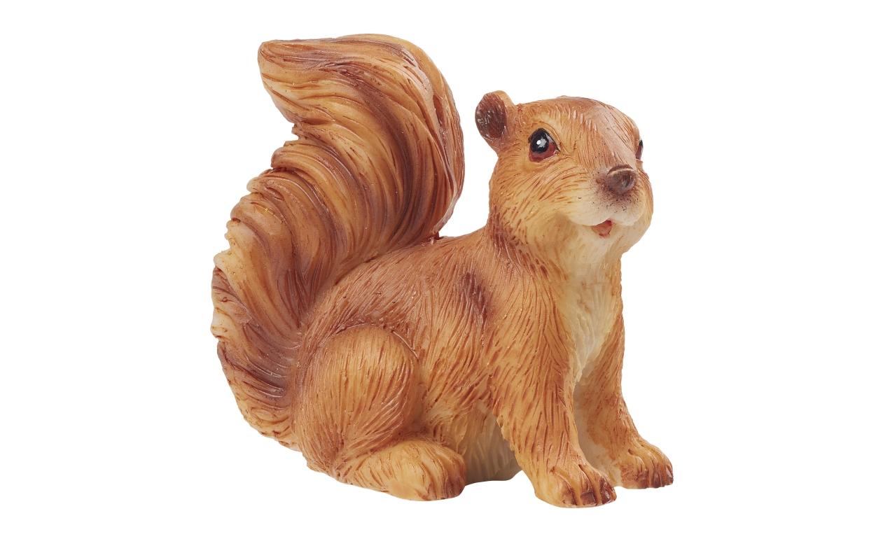 HobbyFun Mini-Tier, Polyresin, Braun, 3,5 cm, 1 Stk., Eichhörnchen