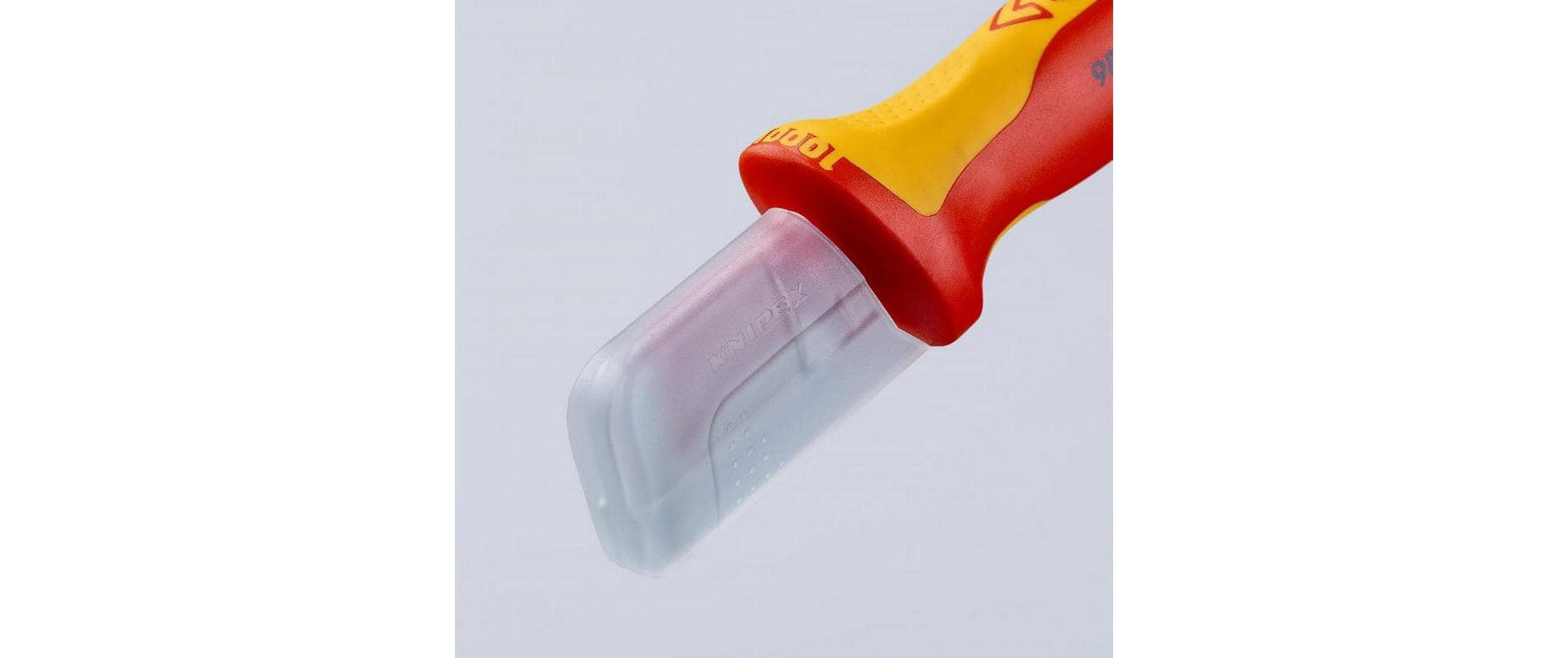 Knipex 009855 – Abisolierwerkzeug/Kabelschneider 180 mm, Stahl, Rot, 1 Stk.