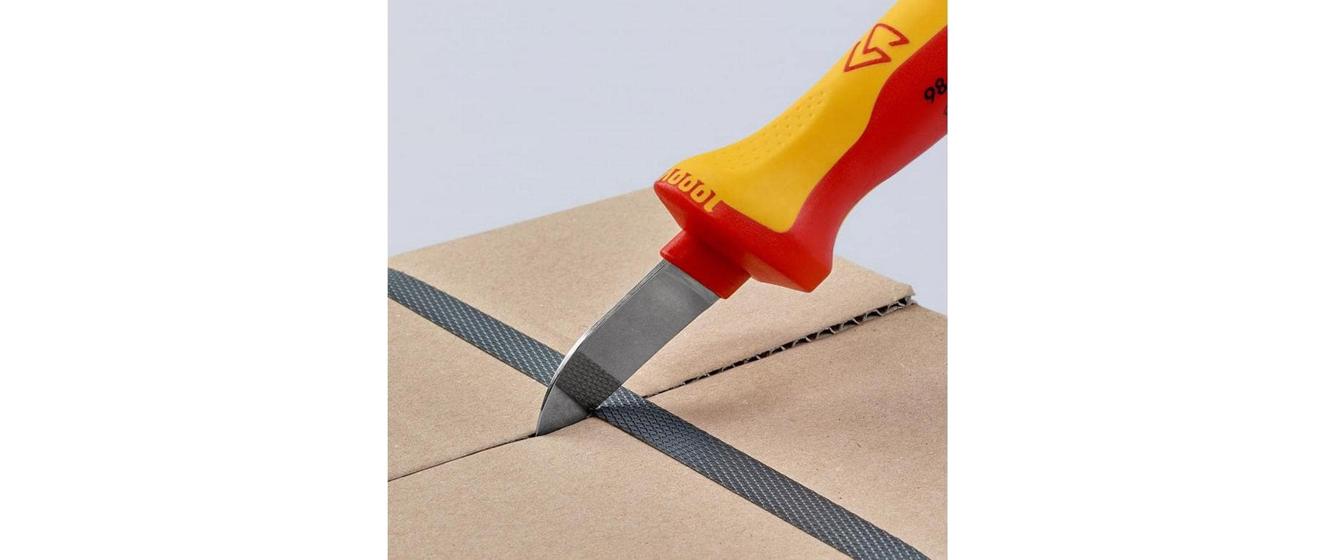 Knipex 98 52 – Kabelabisolierer/Schneider 190 mm, ohne Schutzkappe, rot