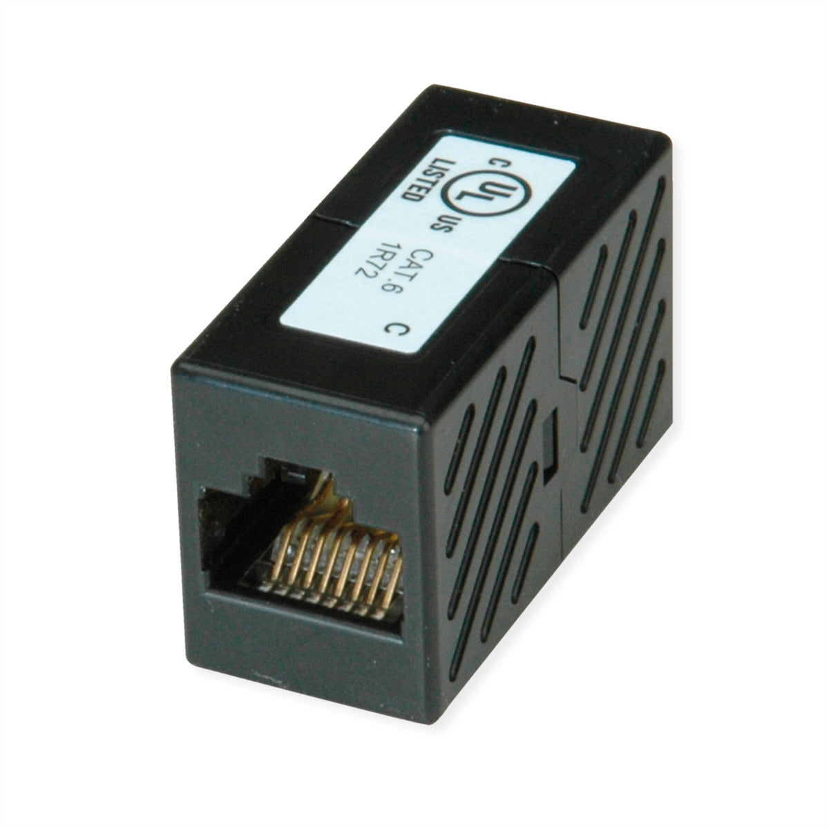 ROLINE RJ-45-Kupplung – ungeschirmt, Cat6 (Klasse E), 1× RJ-45, 25er Pack, schwarz