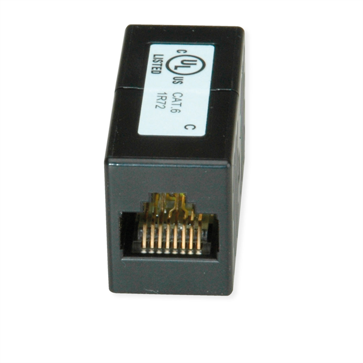ROLINE RJ-45-Kupplung – ungeschirmt, Cat6 (Klasse E), 1× RJ-45, 25er Pack, schwarz