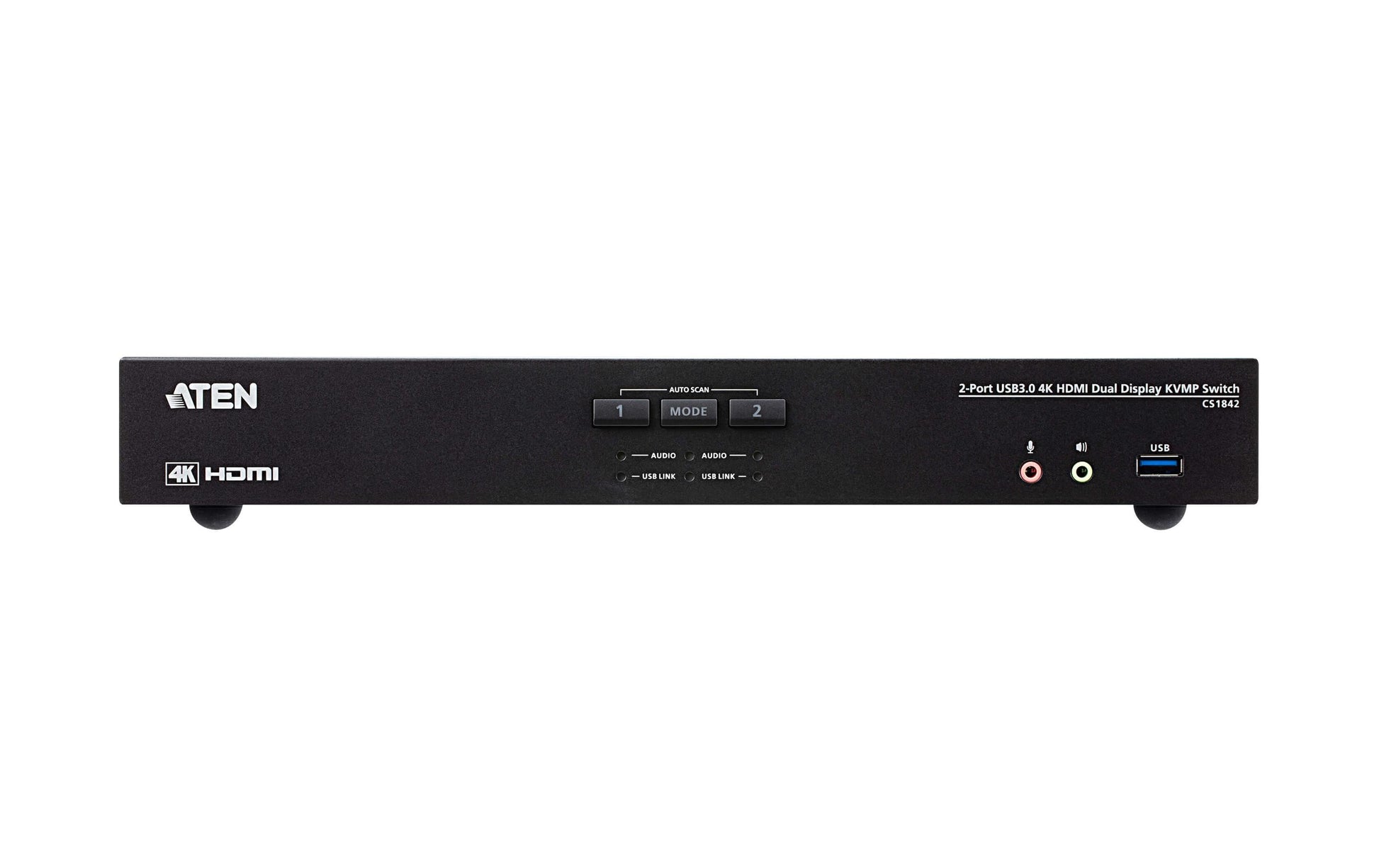 ATEN CS1842 – KVM-Switch 2×1, HDMI/USB 3.2 Gen 1, 4K (4096 × 2160), Audio, USB-Hub, kaskadierbar