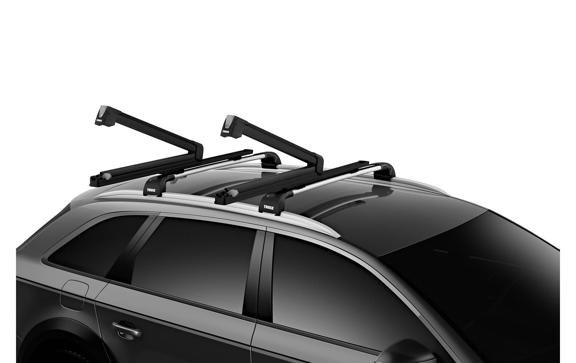 Thule Snowpack Extender – Dachträger – für WingBar/SlideBar – bis 5 Skier/2 Snowboards – schwarz