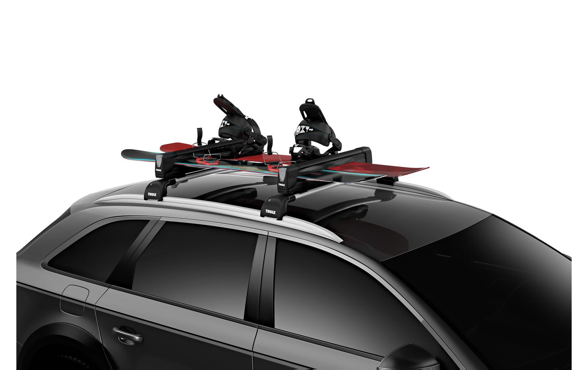Thule Snowpack Extender – Dachträger – für WingBar/SlideBar – bis 5 Skier/2 Snowboards – schwarz