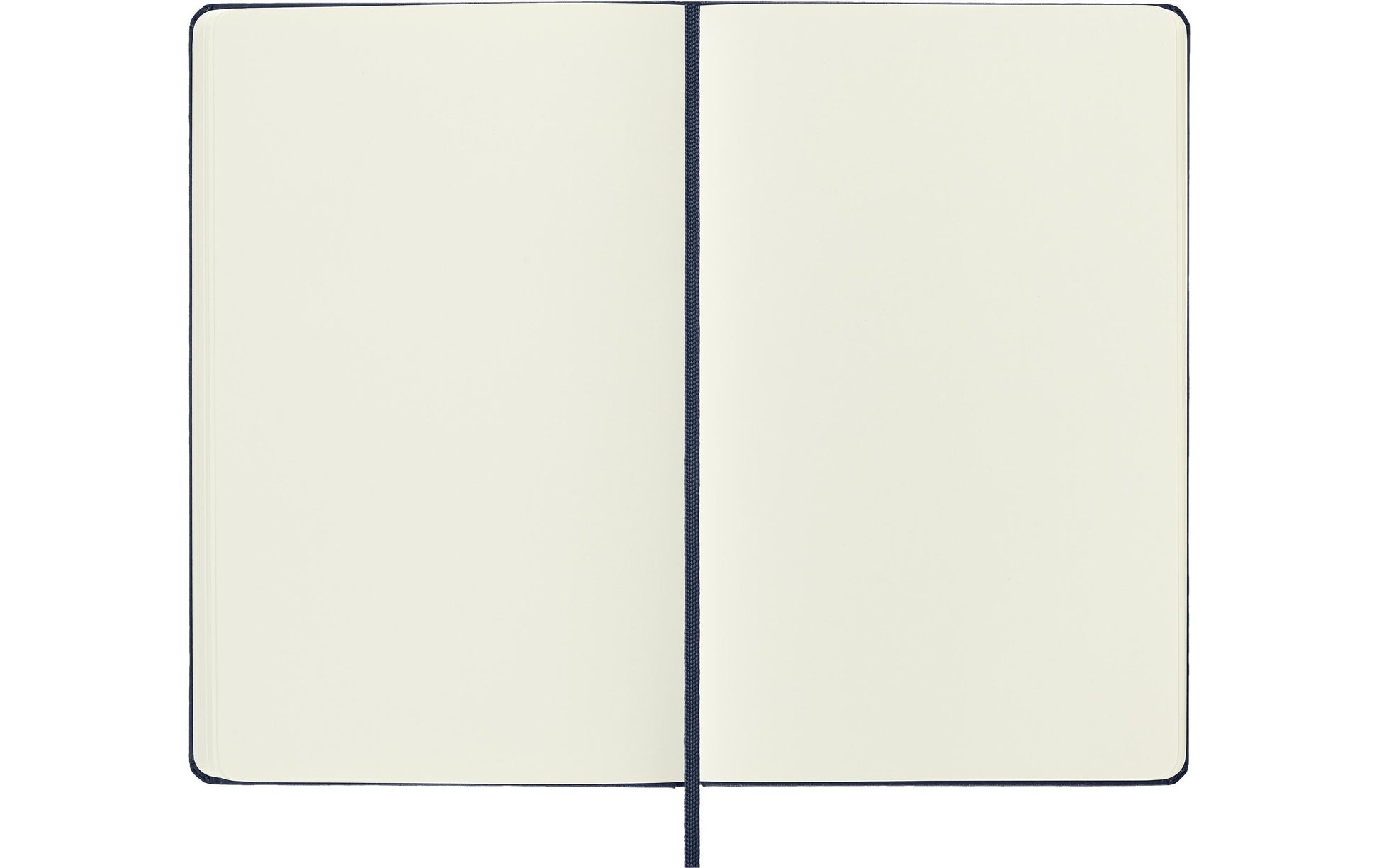 Moleskine Notizbuch – 130 × 210 mm – blanko – 70 g/m² – Hardcover, Gummiband, Tasche – blau – FSC