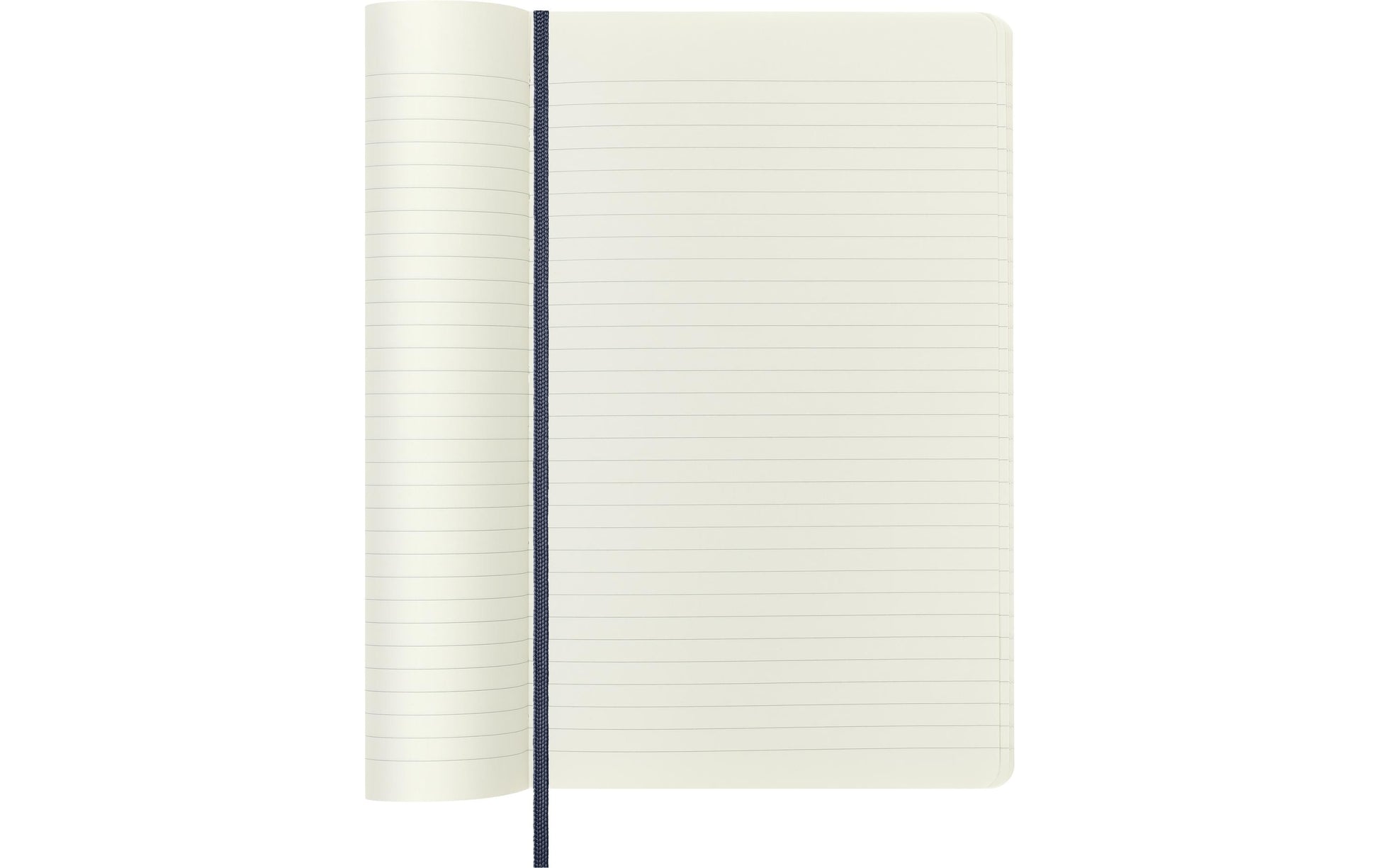 Moleskine Notizbuch A5, liniert, Fadenheftung, Softcover, 192 Seiten, 70 g/m² – Saphirblau