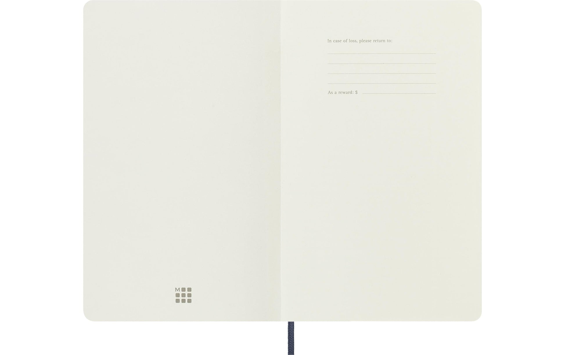 Moleskine Notizbuch A5, liniert, Fadenheftung, Softcover, 192 Seiten, 70 g/m² – Saphirblau