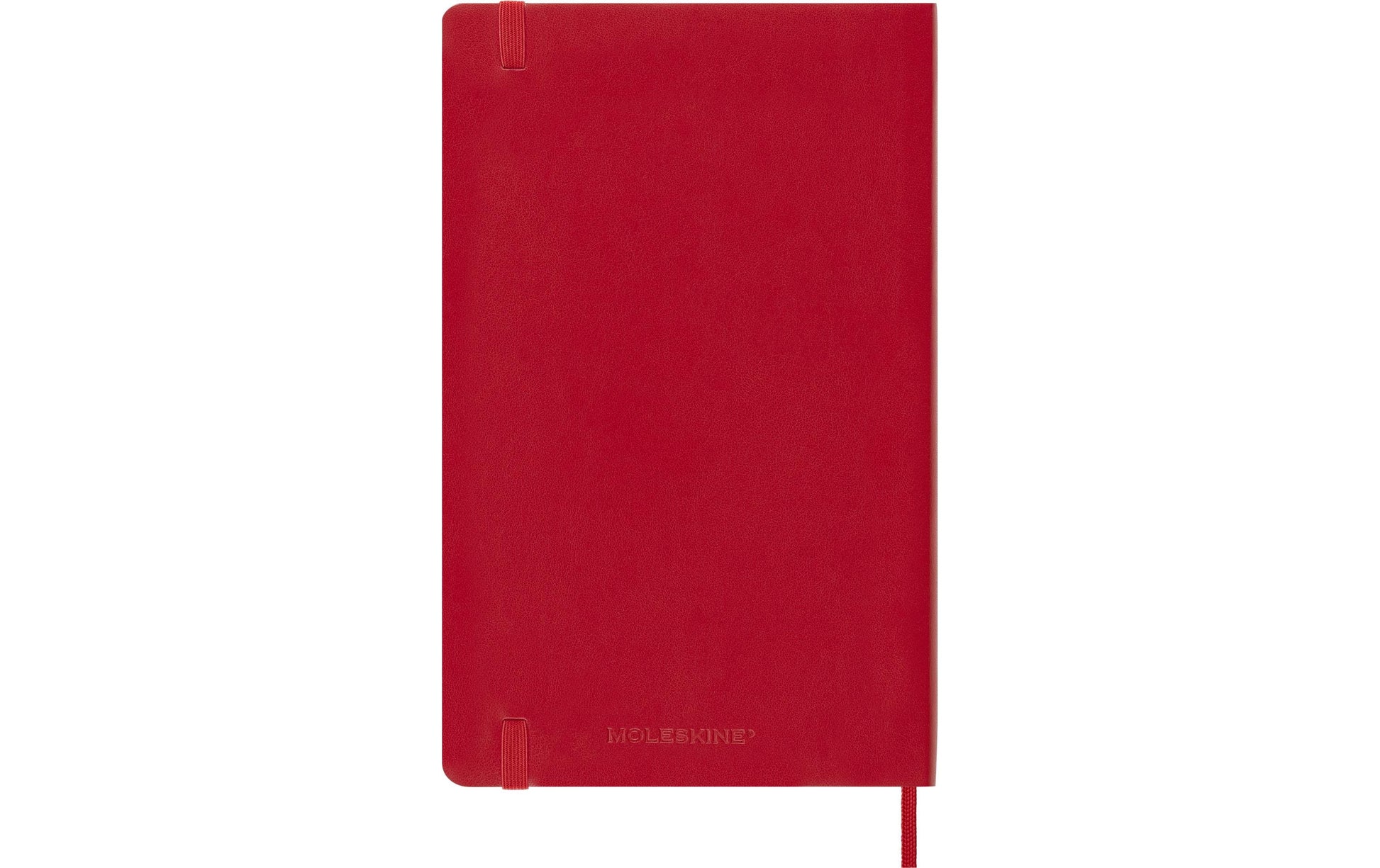 Moleskine Notizbuch – 130 × 210 mm – liniert – 70 g/m² – Softcover, Gummiband, Tasche – Rot, FSC
