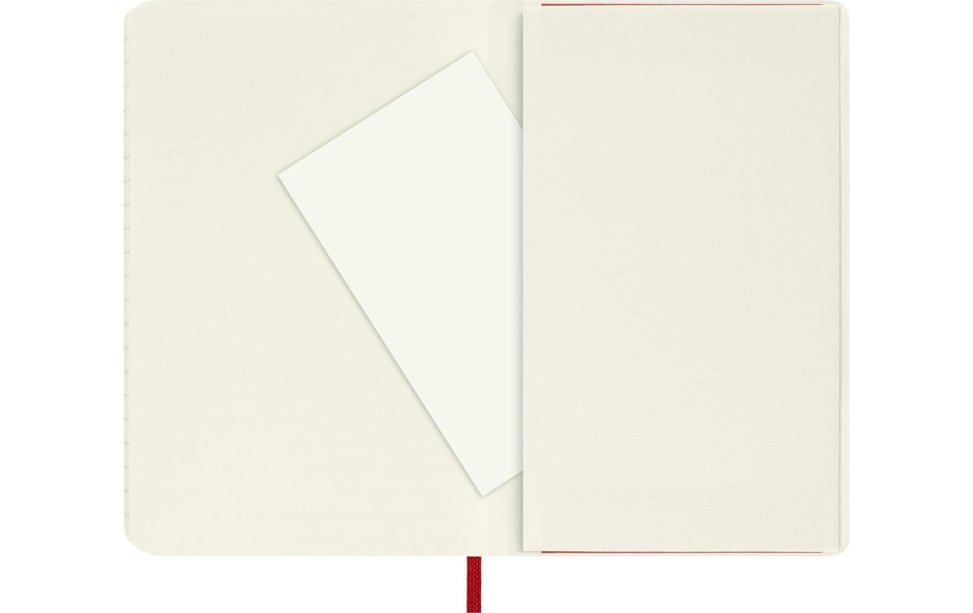 Moleskine Notizbuch – 90 × 140 mm – liniert – 70 g/m² – Softcover, Gummiband, Innentasche, Rot, FSC