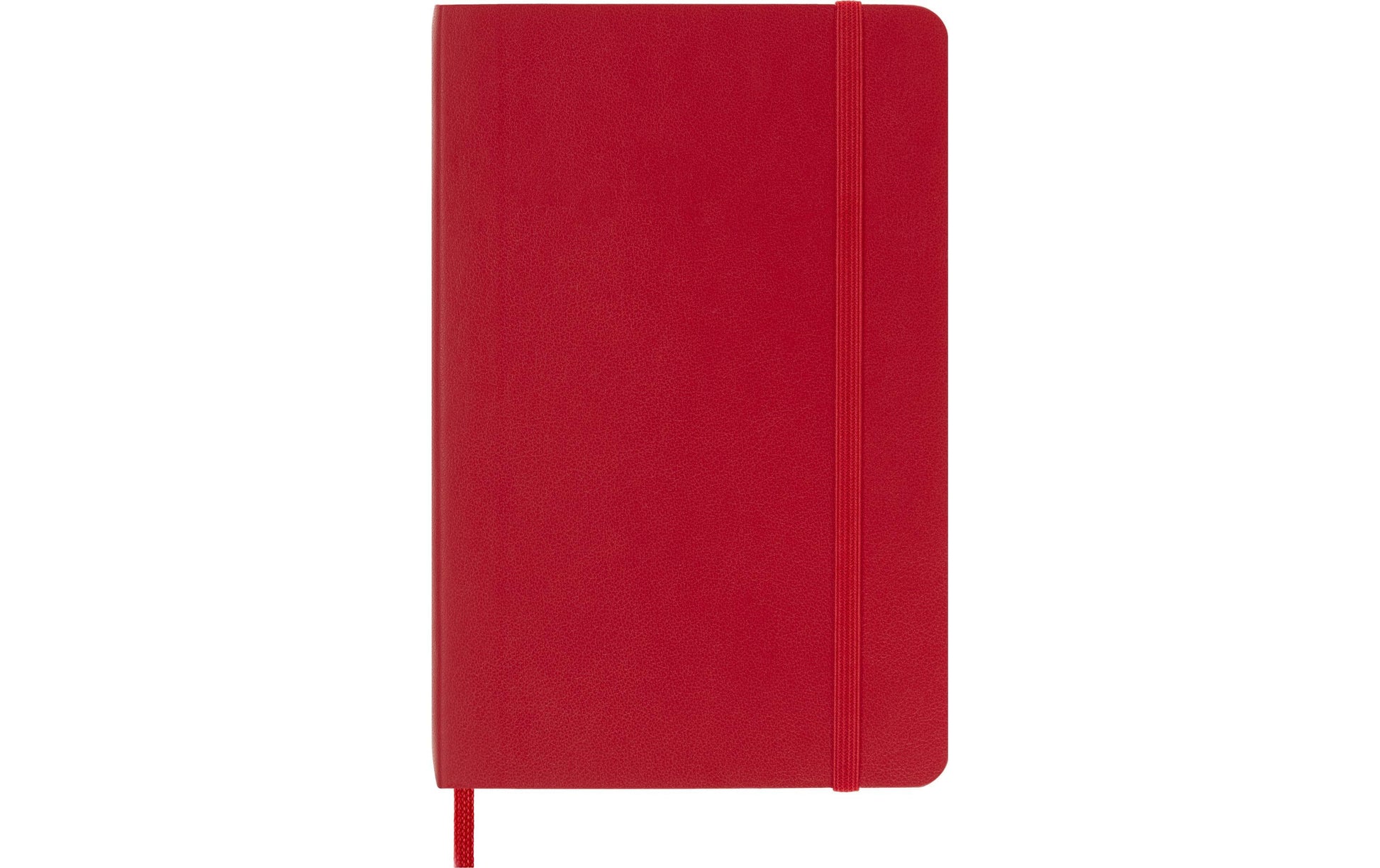 Moleskine Notizbuch – 90 × 140 mm – liniert – 70 g/m² – Softcover, Gummiband, Innentasche, Rot, FSC