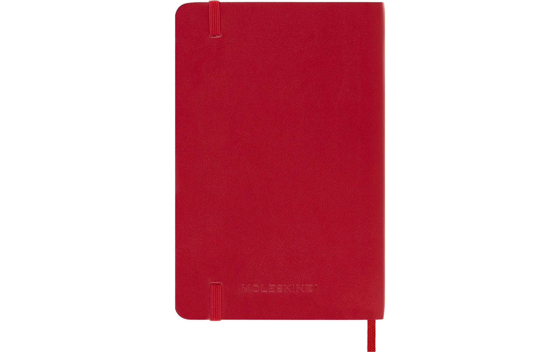 Moleskine Notizbuch – 90 × 140 mm – liniert – 70 g/m² – Softcover, Gummiband, Innentasche, Rot, FSC