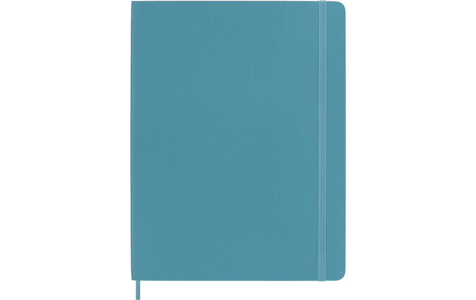 Moleskine Notizbuch, 190 × 250 mm, liniert, Fadenheftung, Softcover, 192 Seiten, 70 g/m² – hellblau