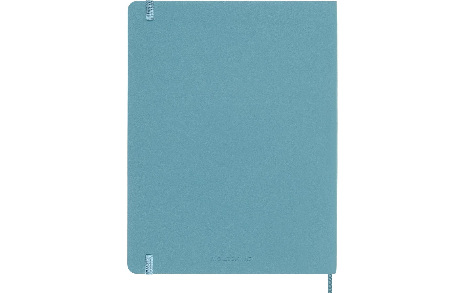 Moleskine Notizbuch, 190 × 250 mm, liniert, Fadenheftung, Softcover, 192 Seiten, 70 g/m² – hellblau