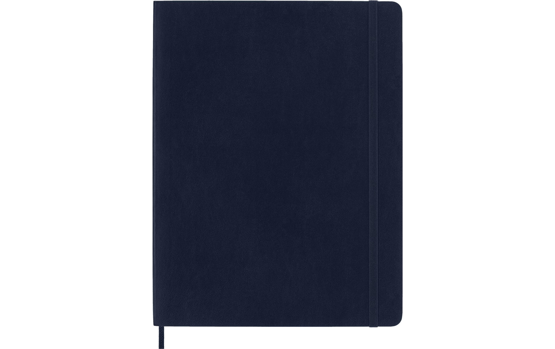 Moleskine Notizbuch – 190 × 250 mm – blanko – 70 g/m² – Softcover, Gummiband, Innentasche, blau, FSC