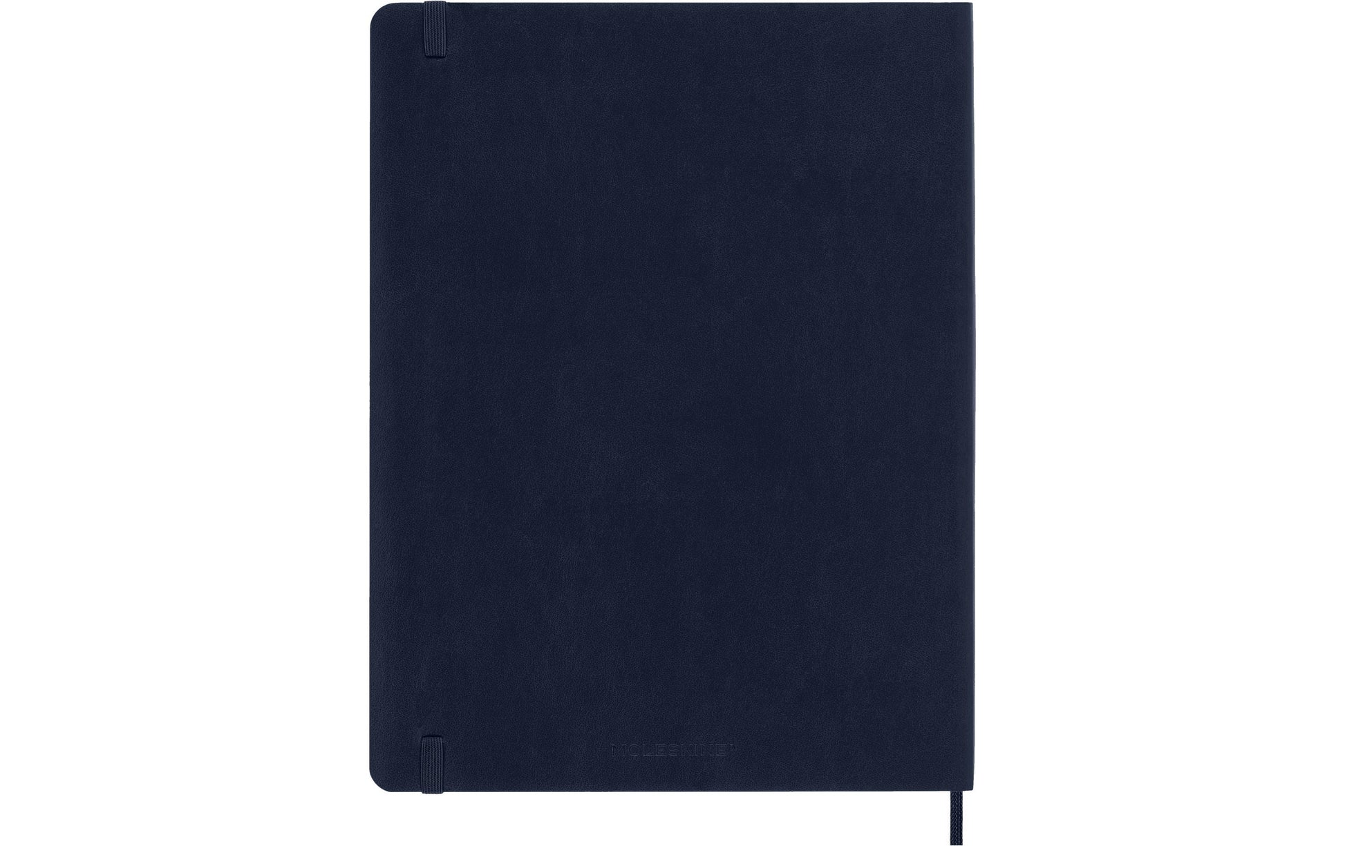 Moleskine Notizbuch – 190 × 250 mm – blanko – 70 g/m² – Softcover, Gummiband, Innentasche, blau, FSC