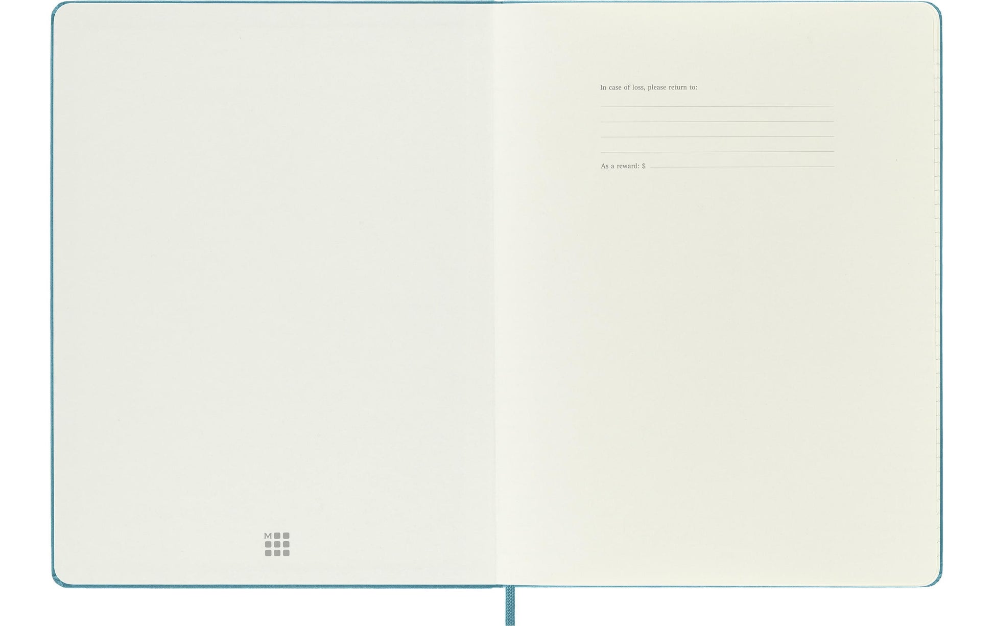Moleskine Notizbuch – 190 × 250 mm – liniert – 70 g/m² – Hardcover, Gummiband, Innentasche, Blau, FSC