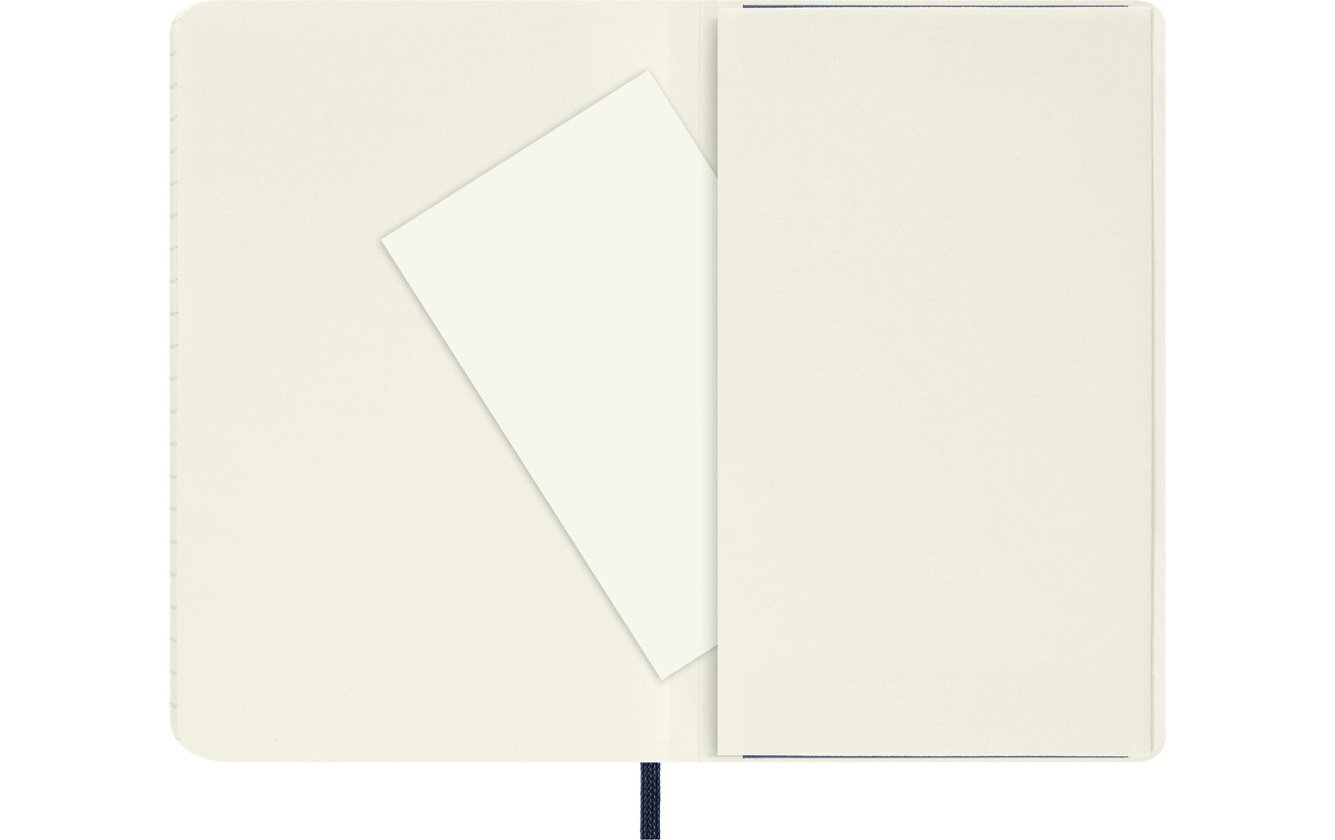 Moleskine Notizbuch – 90 × 140 mm – liniert – 70 g/m² – Softcover, Gummiband, Falttasche, Blau, FSC