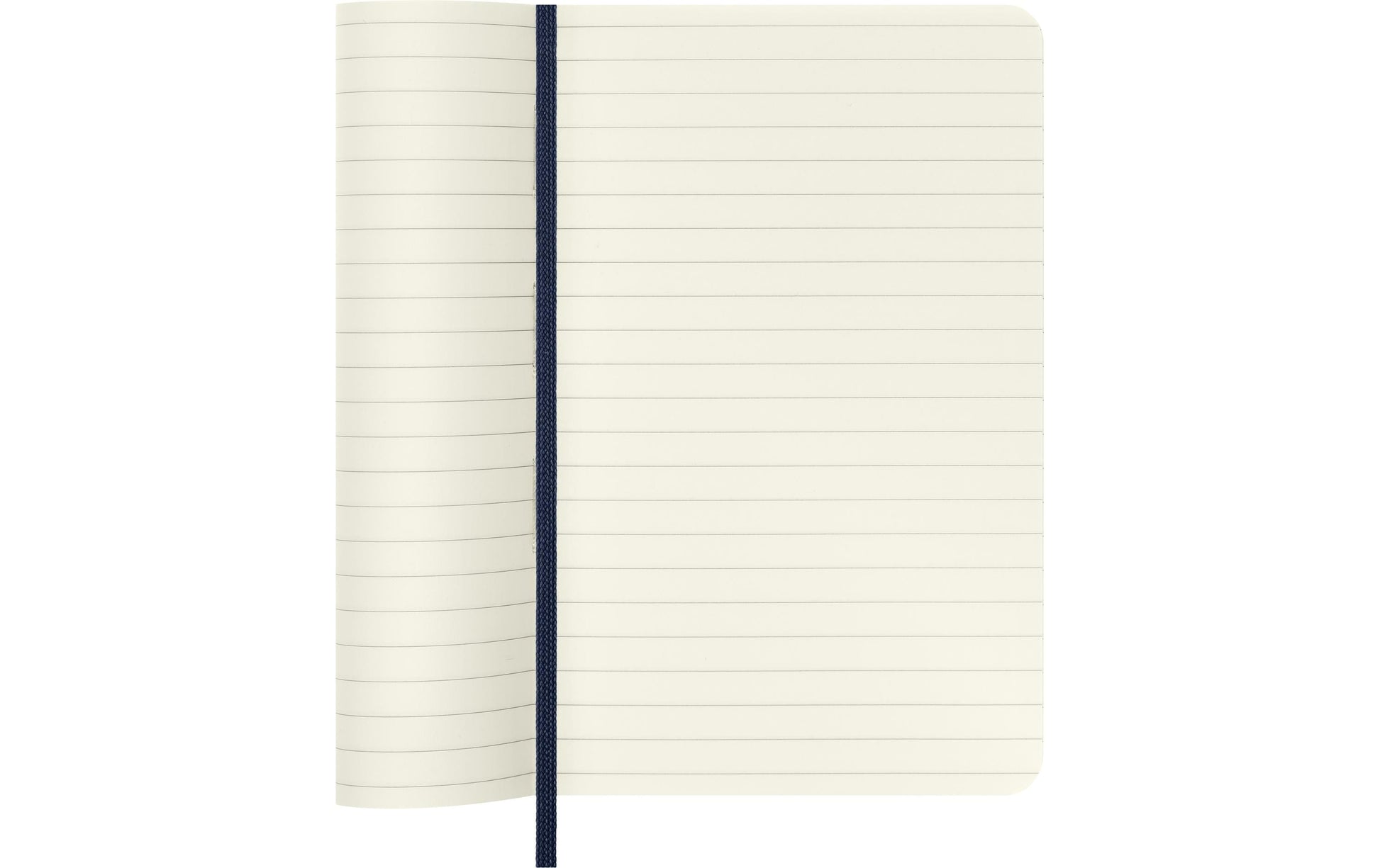 Moleskine Notizbuch – 90 × 140 mm – liniert – 70 g/m² – Softcover, Gummiband, Falttasche, Blau, FSC