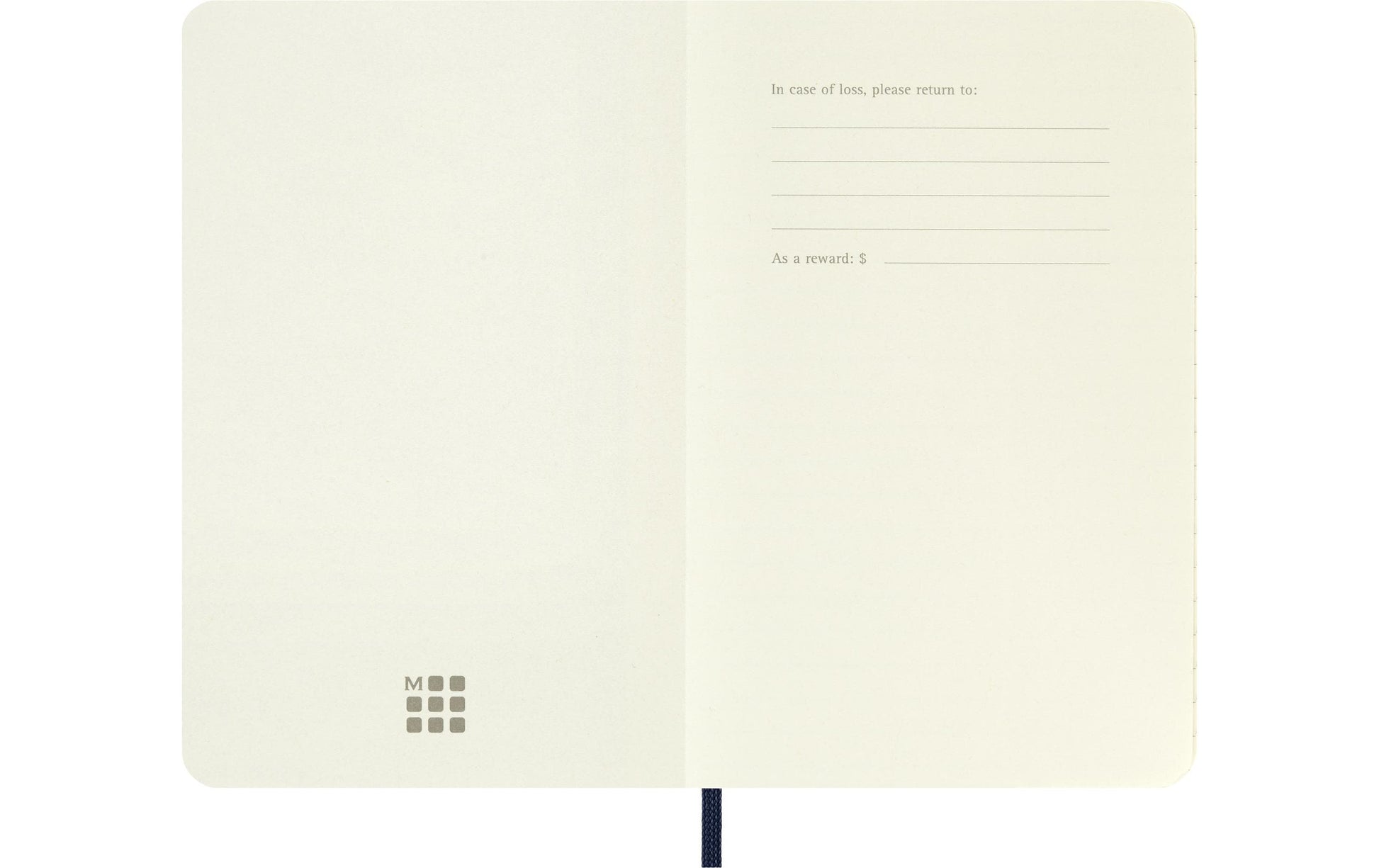 Moleskine Notizbuch – 90 × 140 mm – liniert – 70 g/m² – Softcover, Gummiband, Falttasche, Blau, FSC