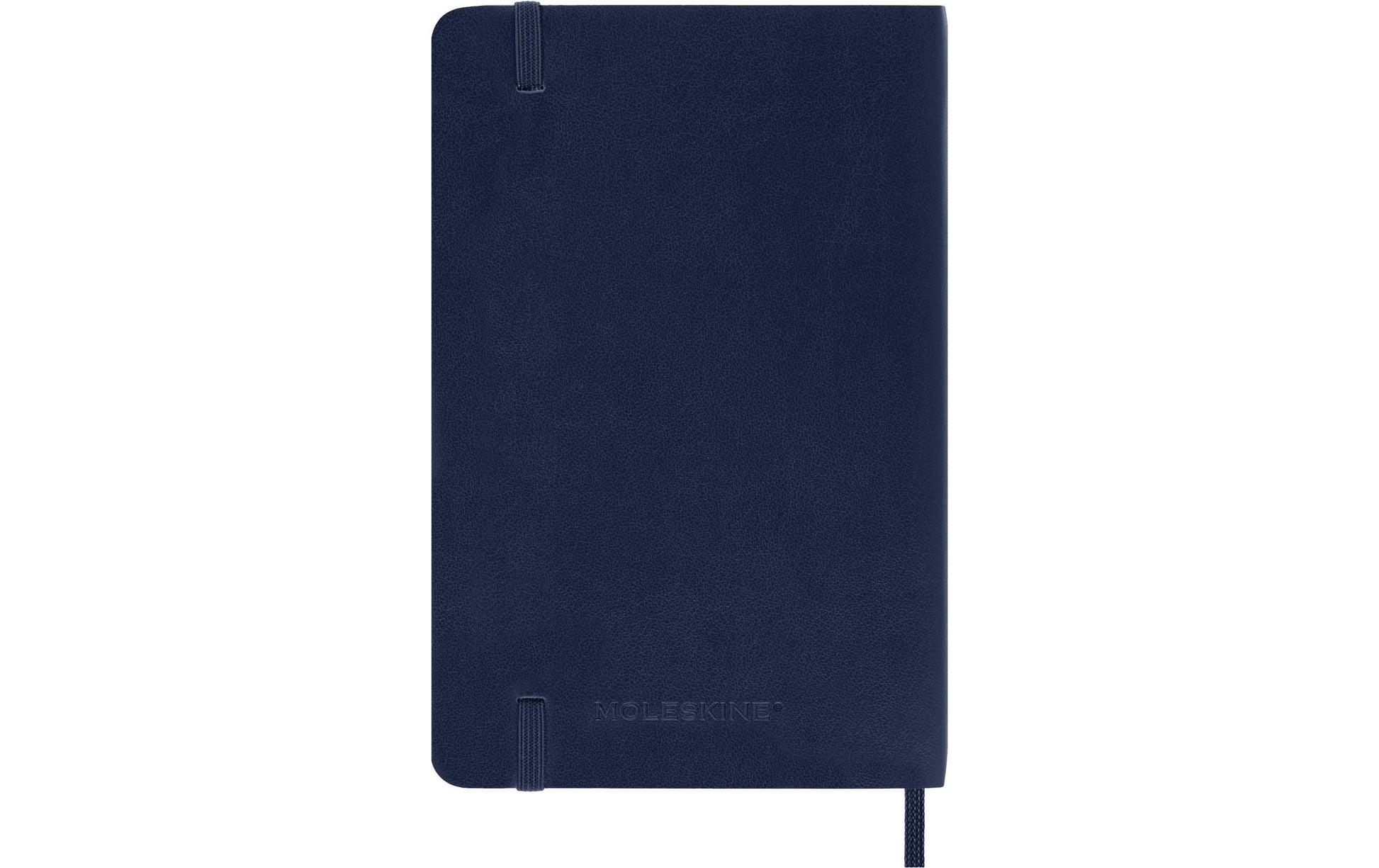 Moleskine Notizbuch – 90 × 140 mm – liniert – 70 g/m² – Softcover, Gummiband, Falttasche, Blau, FSC