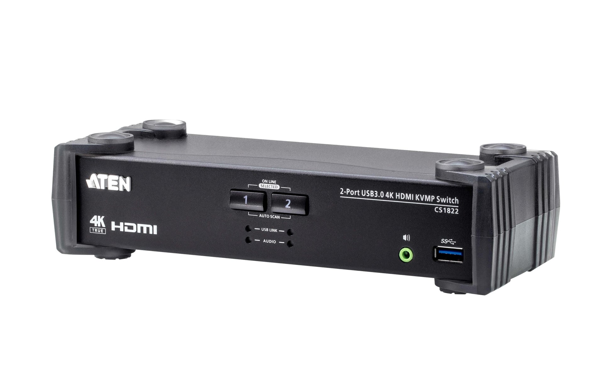 ATEN CS1822 – KVM-Switch 2×1, HDMI/USB 3.2 Gen 1, 4K (4096 × 2160), RS-232
