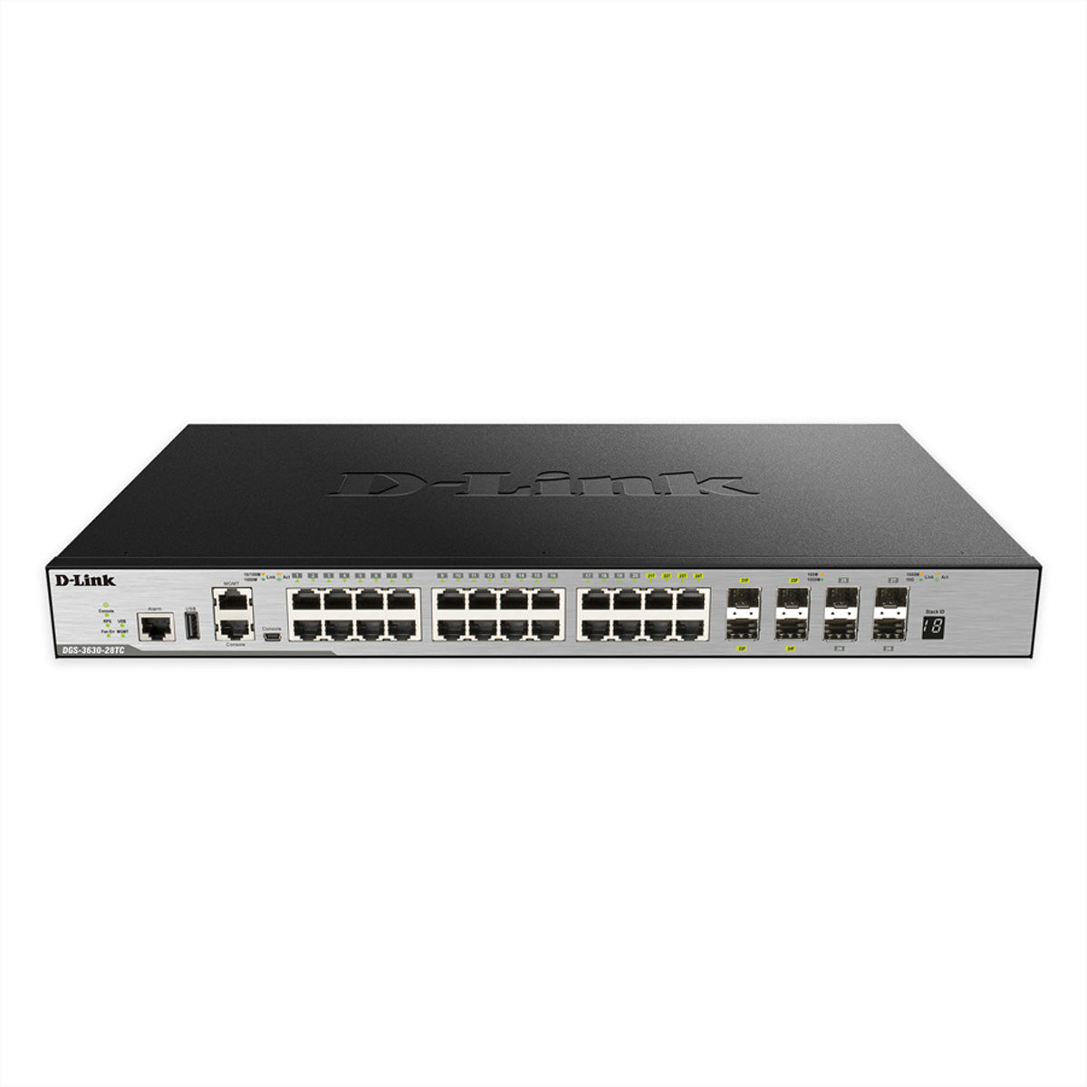 D-Link DGS-3630-28TC/SI/E – Managed Switch – 20×GbE, 4×10G SFP+, L3, 1U