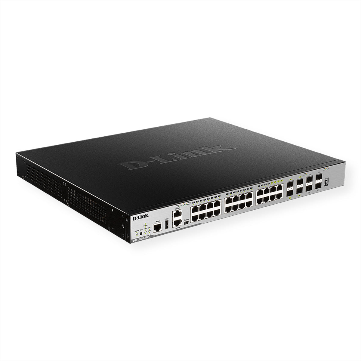 D-Link DGS-3630-28PC/SI/E – Managed Switch – 28×GbE, L3, PoE, 1U