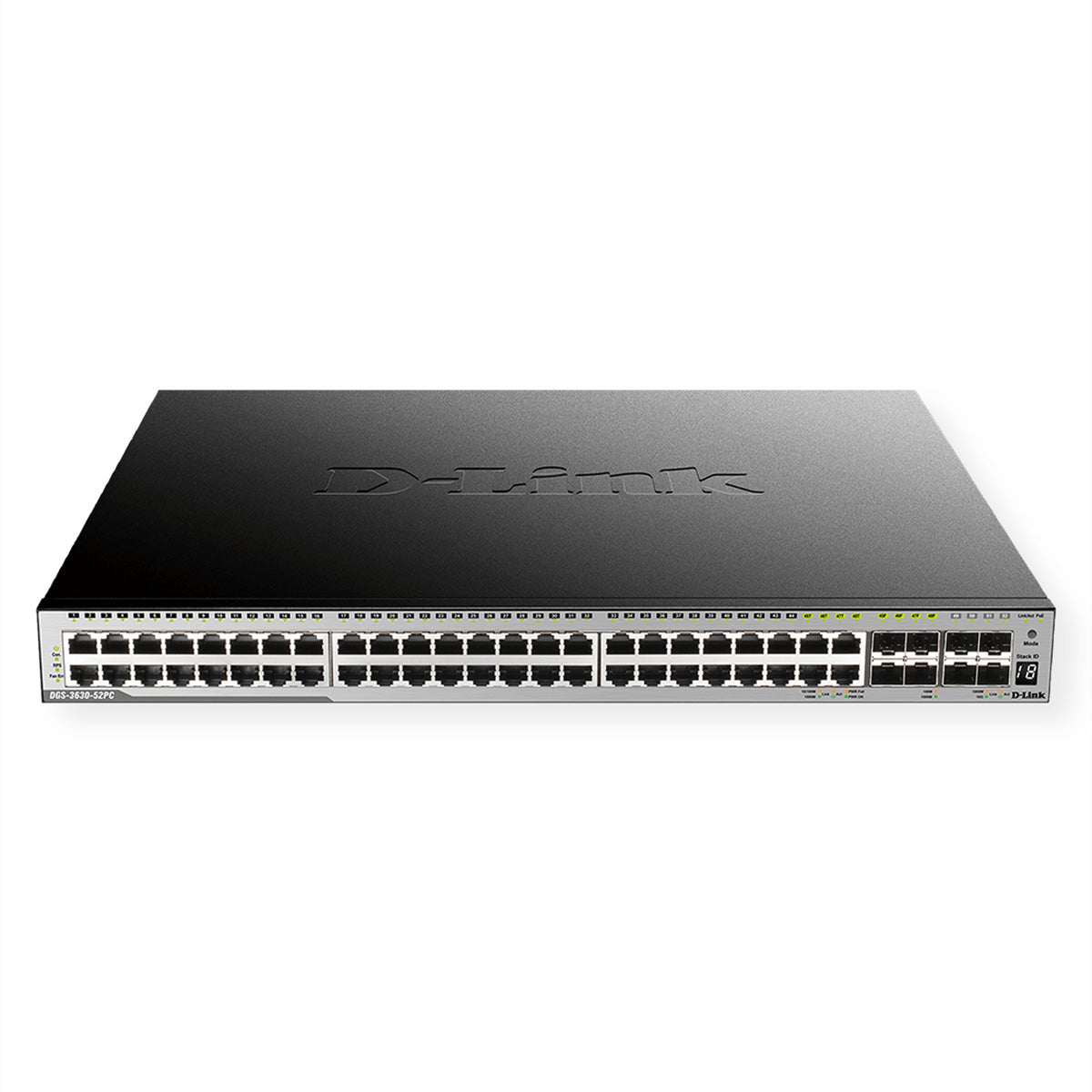 D-Link DGS-3630-52PC/SI/E – Managed Switch – 52×GbE, L3, PoE, 1U