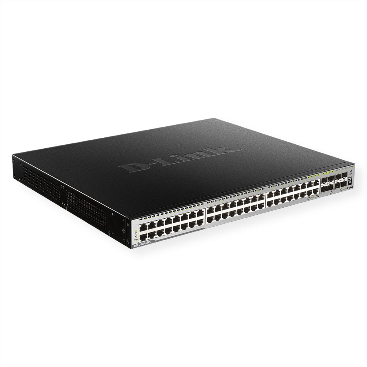 D-Link DGS-3630-52PC/SI/E – Managed Switch – 52×GbE, L3, PoE, 1U