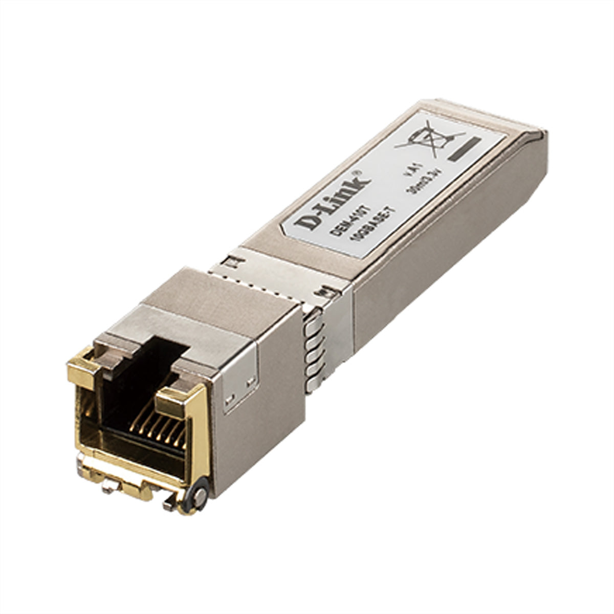D-Link DEM-410T – SFP+ Kupfer-Transceiver 10G, 1× RJ-45, bis 30 m, für 10GBASE-T