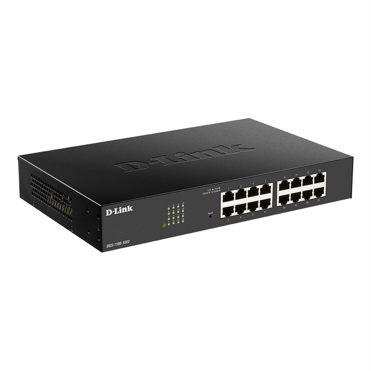 D-Link DGS-1100-16V2 – Managed Switch – 16×GbE, L2, 1U