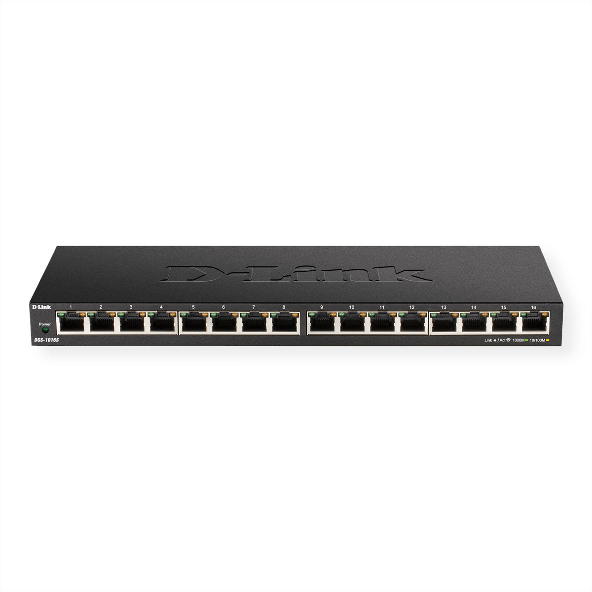 D-Link DGS-1016S – Switch – 16×GbE, Desktop, Schwarz