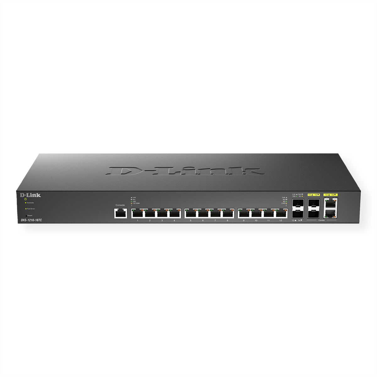 D-Link DXS-1210-16TC – Managed Switch – 12×10G, 4×SFP+, L2, 1U