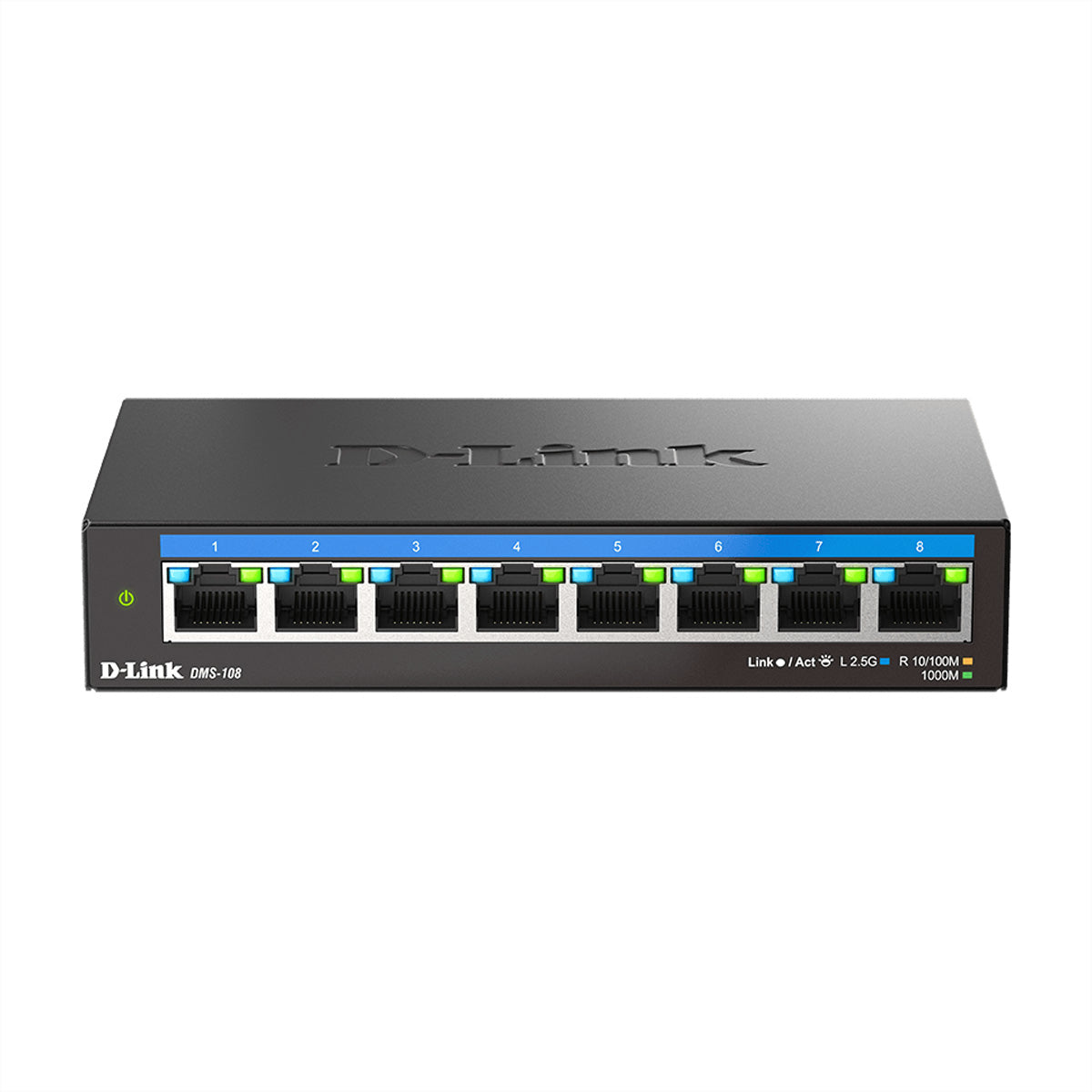 D-Link DMS-108/E – Unmanaged L2 Switch – 8× 2,5G, Desktop