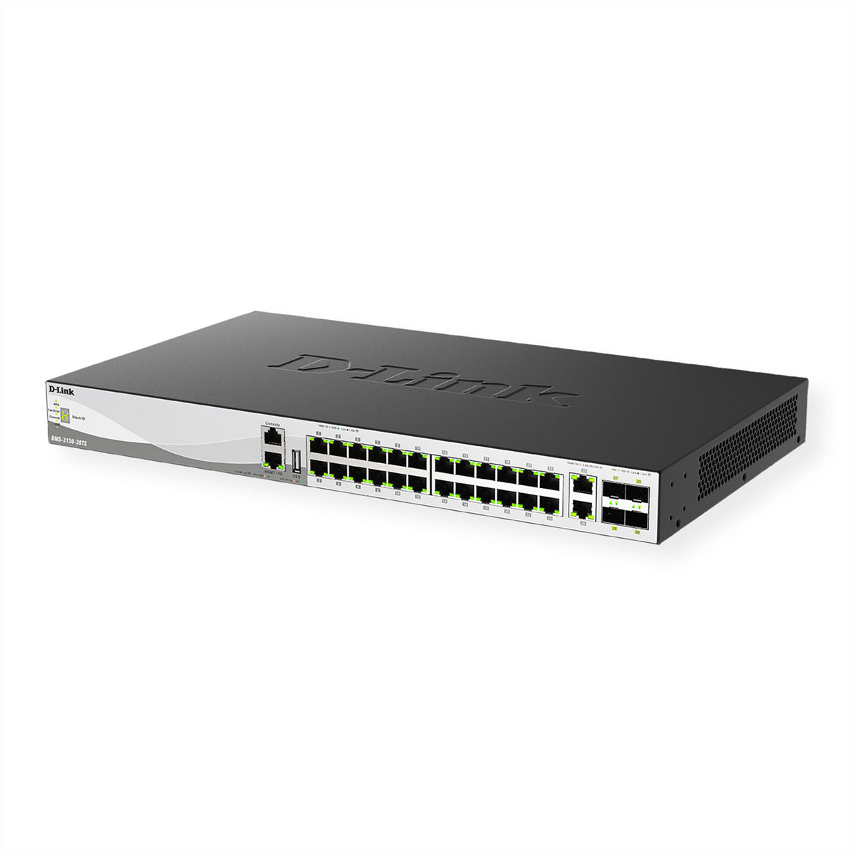 D-Link DMS-3130-30TS/E – Switch, Multi-Gigabit, 24x 2,5GbE, 2x 10GbE, 4x SFP28, 19" Rackmount, Aluminium