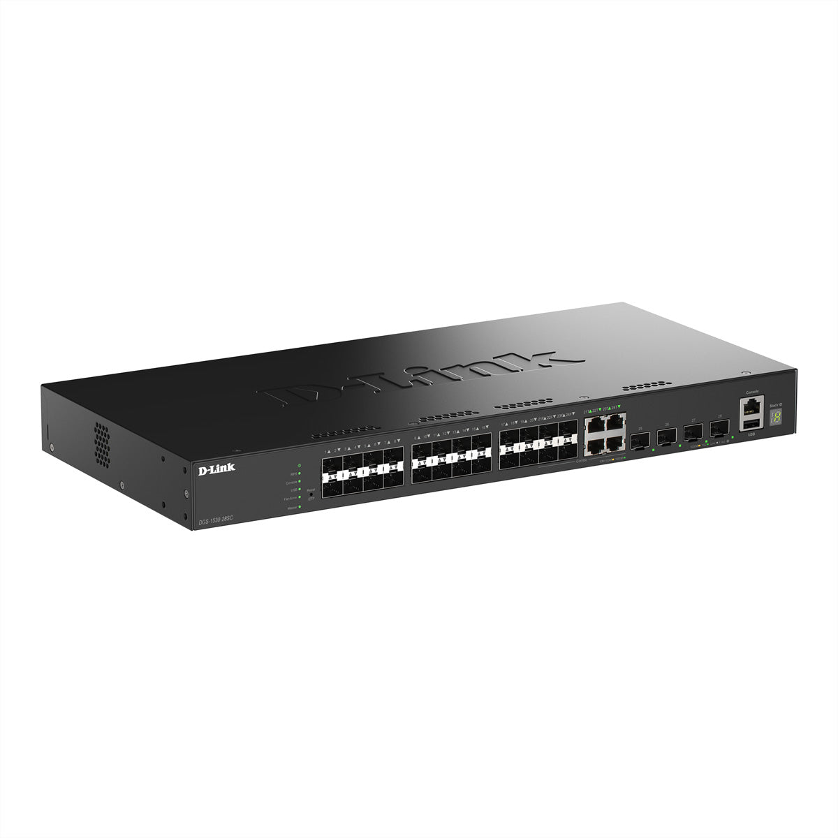 D-Link DGS-1530-28SC/E – Smart Switch – 4× 1G, 24× SFP, 4× SFP+, 19" Rack
