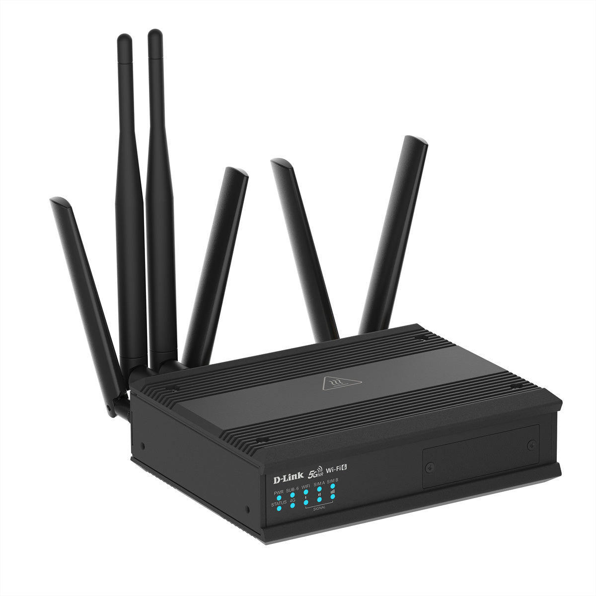 D-Link DTM-550-G – LTE/5G-Router, 5G/4G, Wi-Fi 6, bis 1800 Mbit/s, 2x Micro-SIM, 4x RJ-45