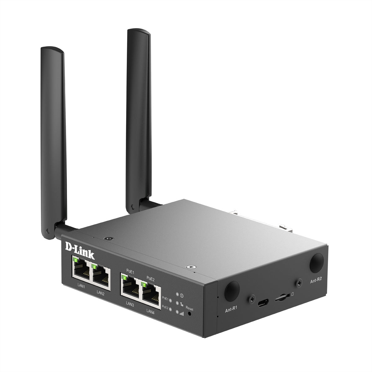 D-Link DWM-314-TP VPN-Router – 4G (LTE) WAN, 2× Fast Ethernet PoE+, 2× Fast Ethernet, DIN-Schiene