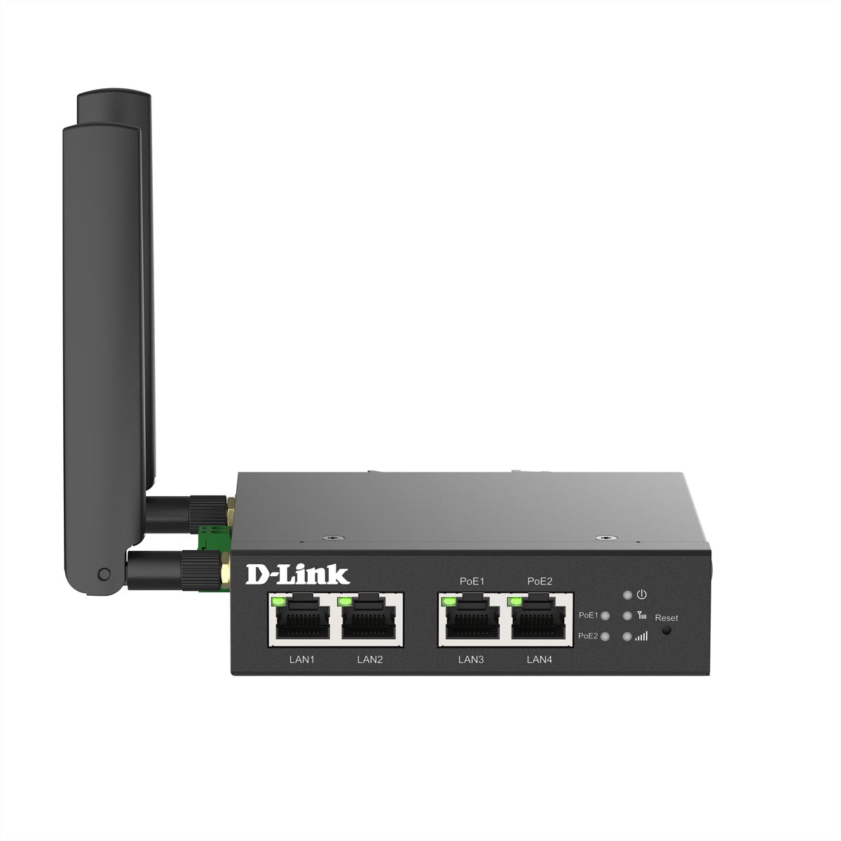 D-Link DWM-314-TP VPN-Router – 4G (LTE) WAN, 2× Fast Ethernet PoE+, 2× Fast Ethernet, DIN-Schiene