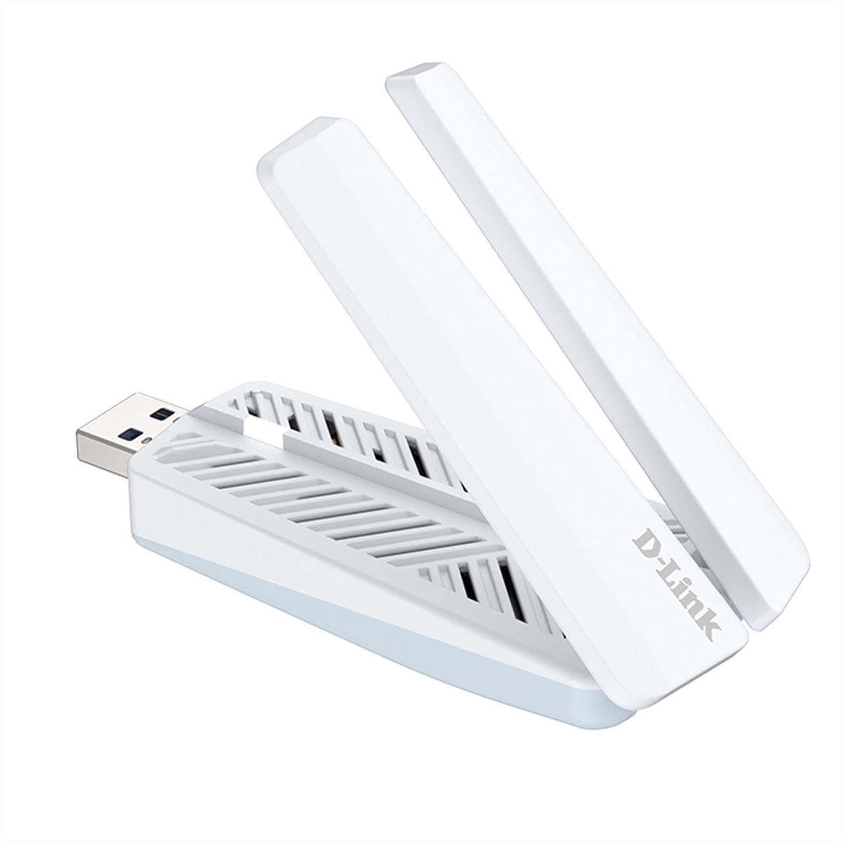 D-Link AE65U USB-WLAN-Adapter – Wi‑Fi 7 (802.11be), Tri‑Band, bis 6500 Mbit/s – USB 3.2 Gen 1 (5 Gbit/s) – Weiss