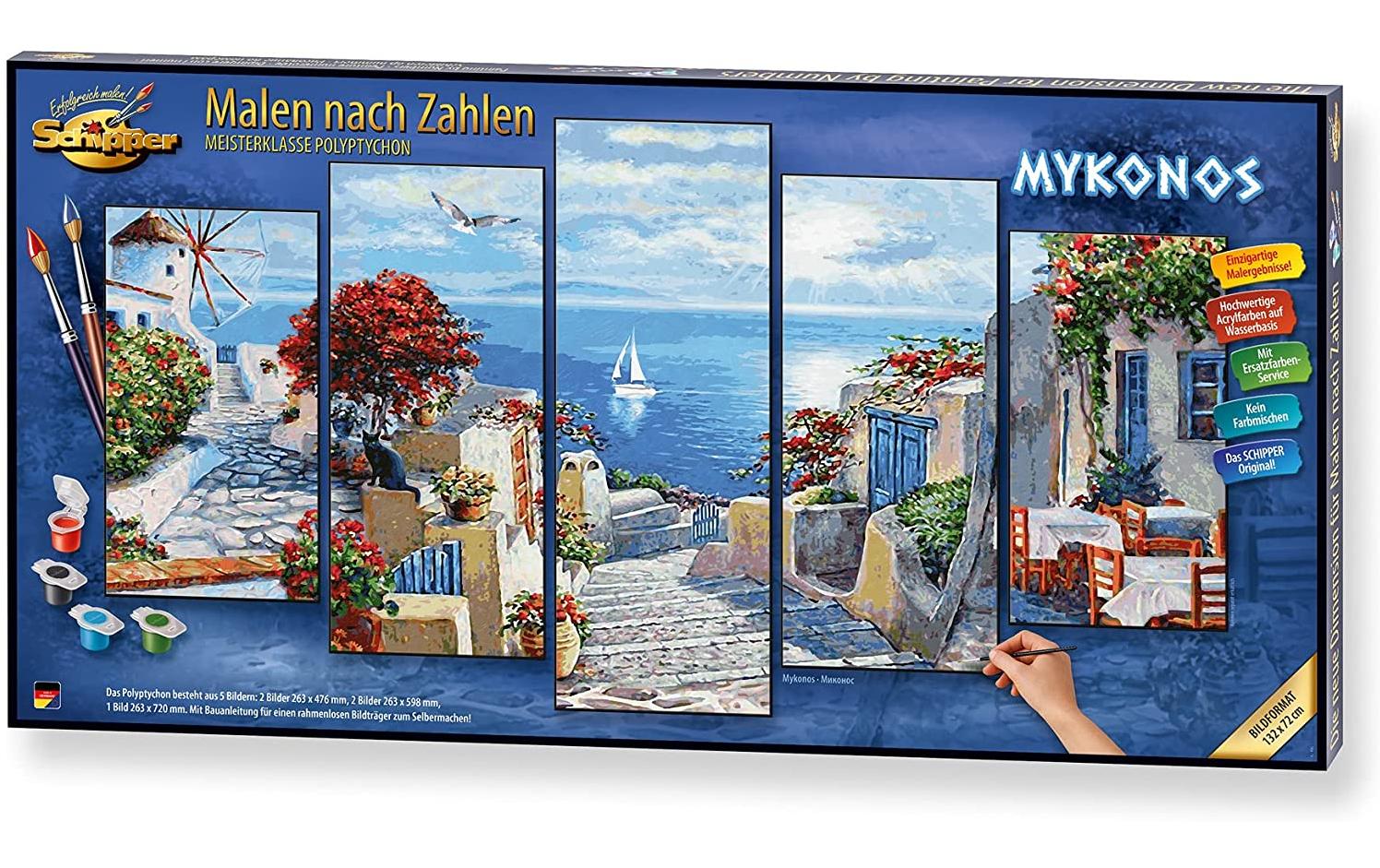 Schipper Mykonos – Malen-nach-Zahlen-Set – Meer – ab 8 Jahren