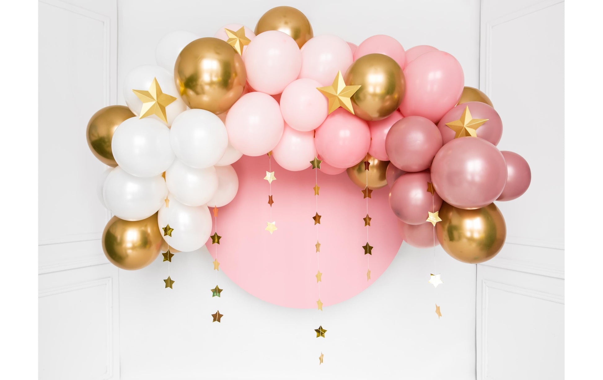 PartyDeco Babyshower Luftballons – Weiss – 200 cm – Latex