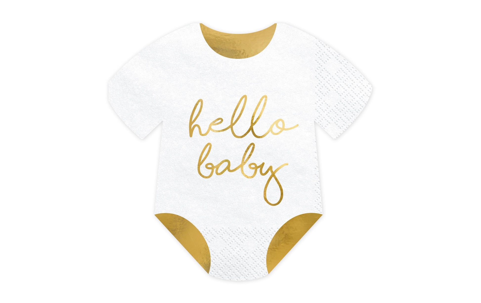 PartyDeco Servietten Hello Baby – 32,5 × 31,5 cm, 3-lagig – 20 Stück