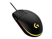 Logitech G G203 – Gaming-Maus – Kabelgebunden (USB‑A), 8000 DPI, RGB-Beleuchtung, Schwarz