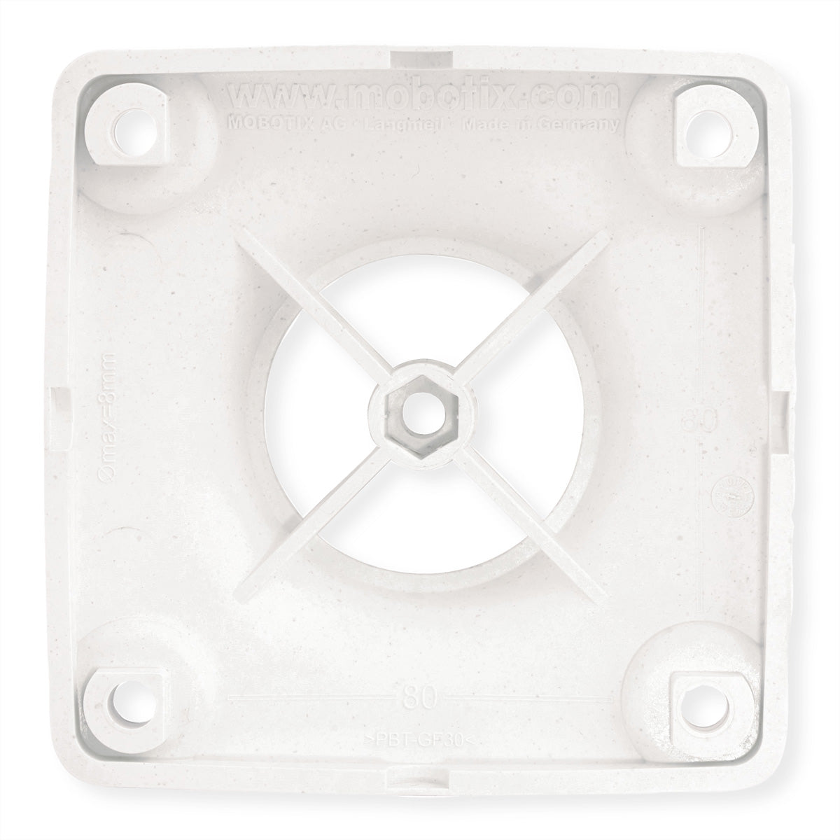 MOBOTIX SecureFlex Deckenhalter-Adapter – 360° horizontal, −90° bis +20° vertikal – für M1x/M2x, MxONE und andere
