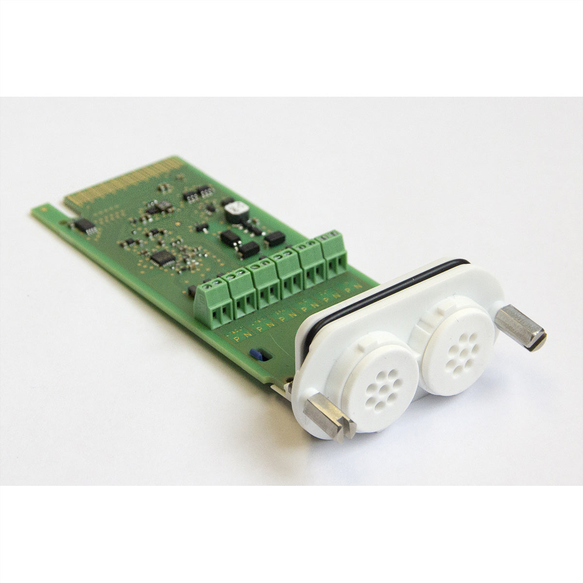 Mobotix S74 IO-Platine – 1× Ein/1× Aus, Line In/Line Out, Mikrofon In/Lautsprecher Out – für Mobotix S74